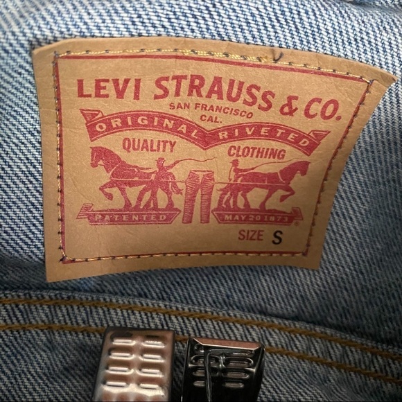 Levi’s Ex-BF Trucker Jacket Custom S - Picture 7 of 11